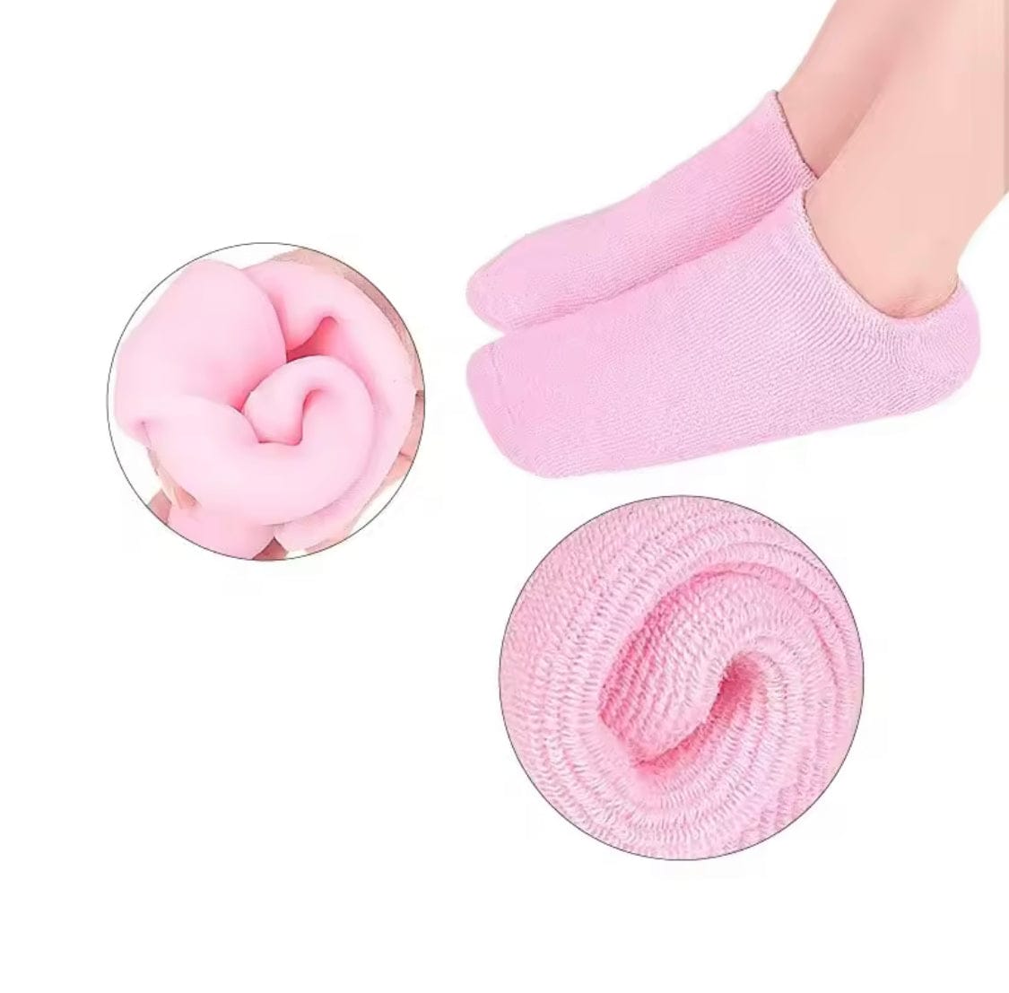 1 Pair Silicone Socks Silicone Gel Sock Silicone Moisturizing Sock Silicone Heel Sock