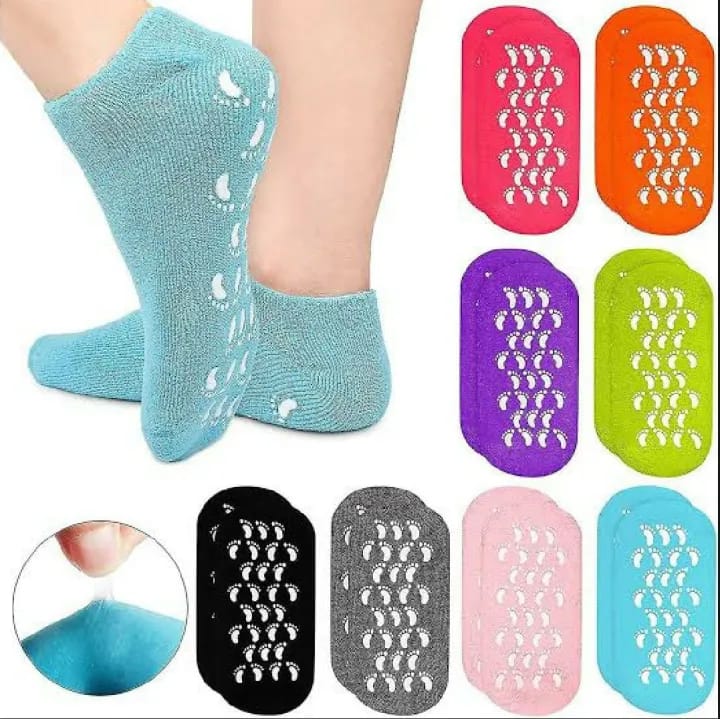 1 Pair Silicone Socks Silicone Gel Sock Silicone Moisturizing Sock Silicone Heel Sock