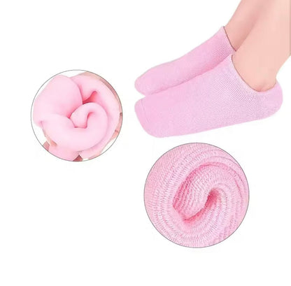 1 Pair Silicone Socks Silicone Gel Sock Silicone Moisturizing Sock Silicone Heel Sock