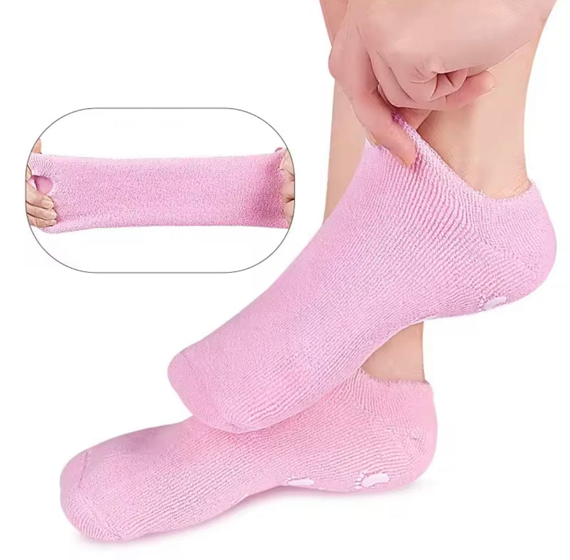 1 Pair Silicone Socks Silicone Gel Sock Silicone Moisturizing Sock Silicone Heel Sock