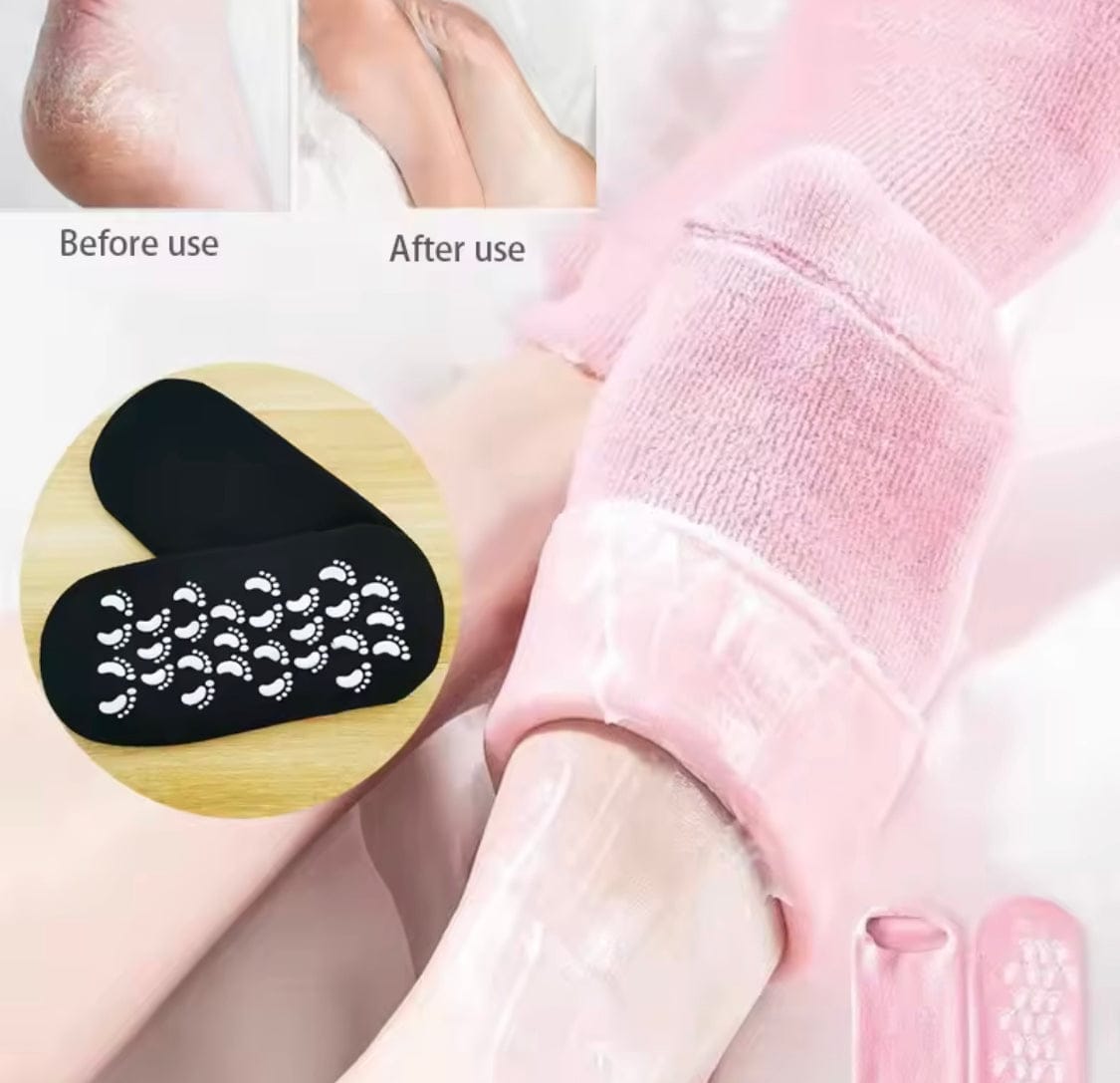 1 Pair Silicone Socks Silicone Gel Sock Silicone Moisturizing Sock Silicone Heel Sock