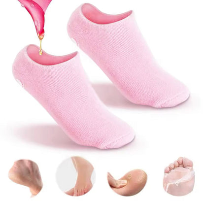 1 Pair Silicone Socks Silicone Gel Sock Silicone Moisturizing Sock Silicone Heel Sock