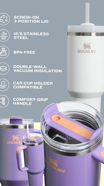 Stanley 40 oz Stainless Steel H2.0 Tumbler & Straw Cap