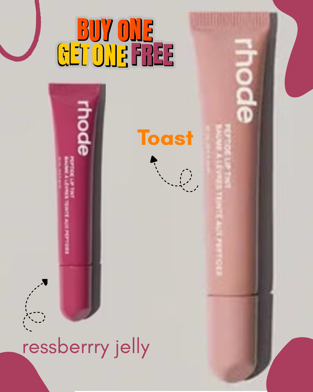 Rhode Peptide Lip Tints Buy 1 Get 1 Free Deal Total 2