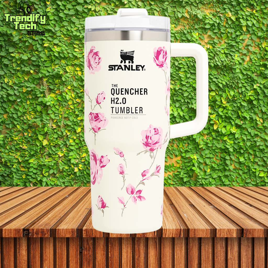 Stanley 40 oz Stainless Steel H2.0 Tumbler & Straw Cap - PRINTED TUMBLER