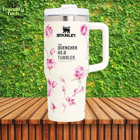 Stanley 40 oz Stainless Steel H2.0 Tumbler & Straw Cap - PRINTED TUMBLER