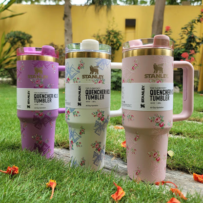 Stanley 40 oz Stainless Steel H2.0 Tumbler & Straw Cap - PRINTED TUMBLER